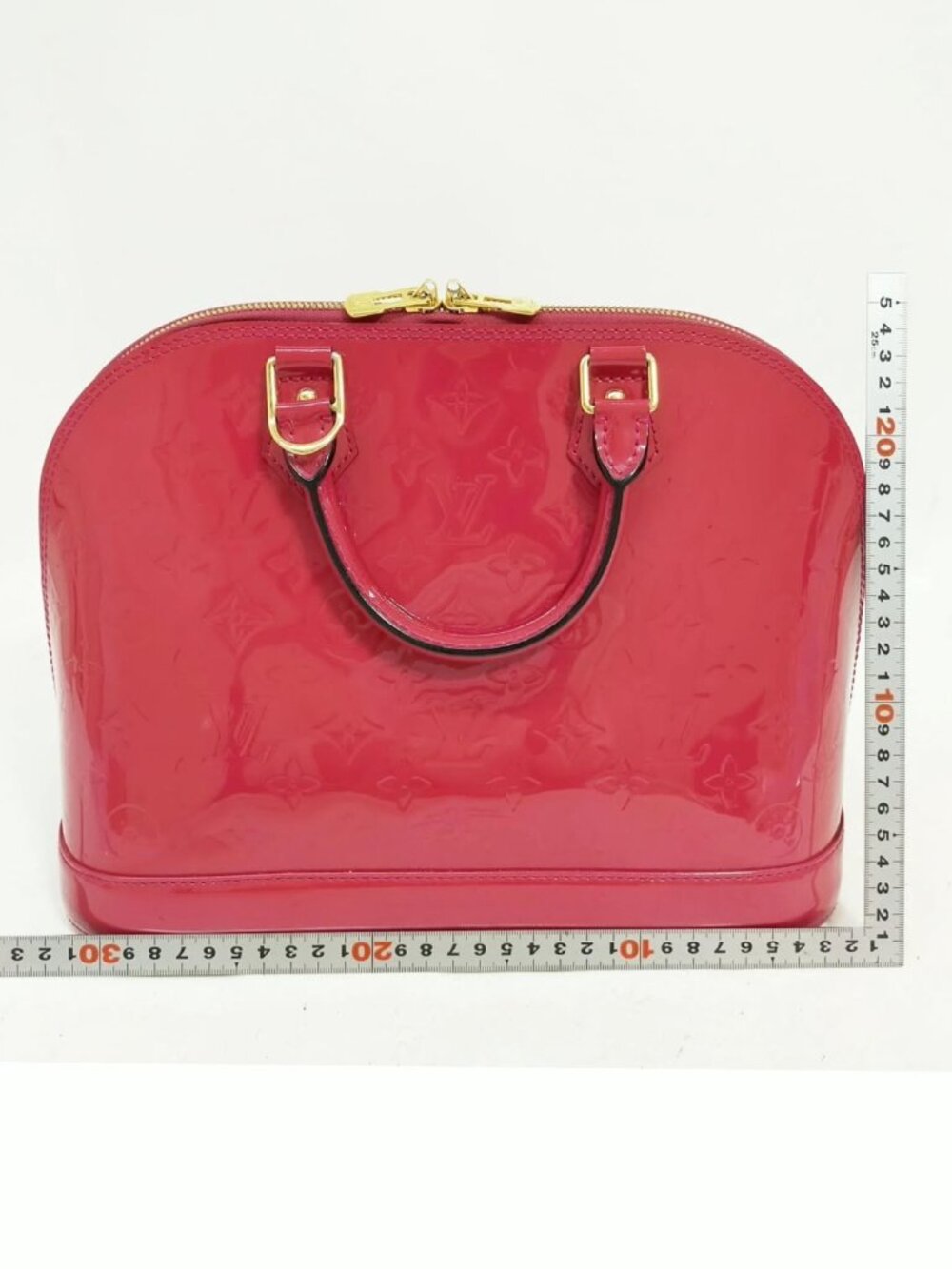 Authentic Louis Vuitton Alma PM Rose Vernis Patent Leather Satchel LV Handbag - Picture 3 of 16